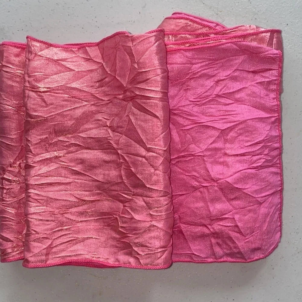 CHAIR TIES - 100 PINK Crush Iridescent 2 Sided Ties